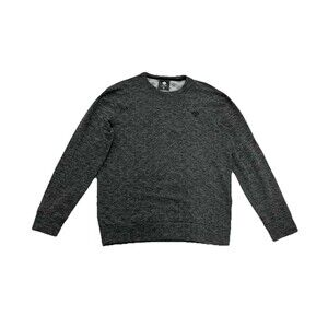 Rabbit Running Men’s Crew Long Sleeve Sweatshirt Heather Gray Sz M  Stretch